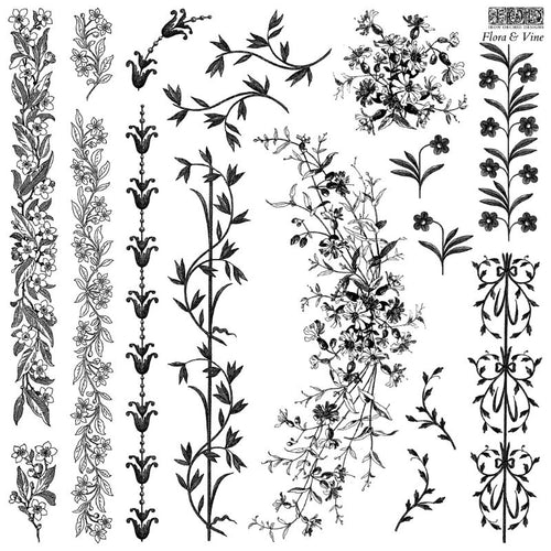 IOD Decor Stamp Flora and Vines