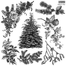 Load image into Gallery viewer, IOD Decor Stamp Holly and Pine *Limited Edition*