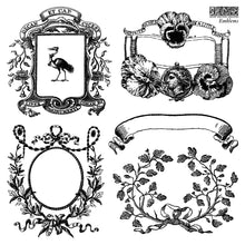 Load image into Gallery viewer, Iron Orchid Designs Decor Stamp Emblems 4 -  6”x6”sheets