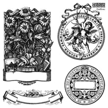 Load image into Gallery viewer, Iron Orchid Designs Decor Stamp Emblems 4 -  6”x6”sheets