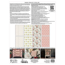 Load image into Gallery viewer, IOD  Paint Inlay Lattice Rose *Limited Edition*