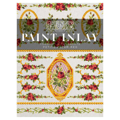 IOD  Paint Inlay Petit Fleur RED *Limited Edition*