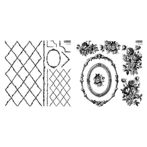 IOD Decor Stamp Veranda 2 sheets 12 x 12"