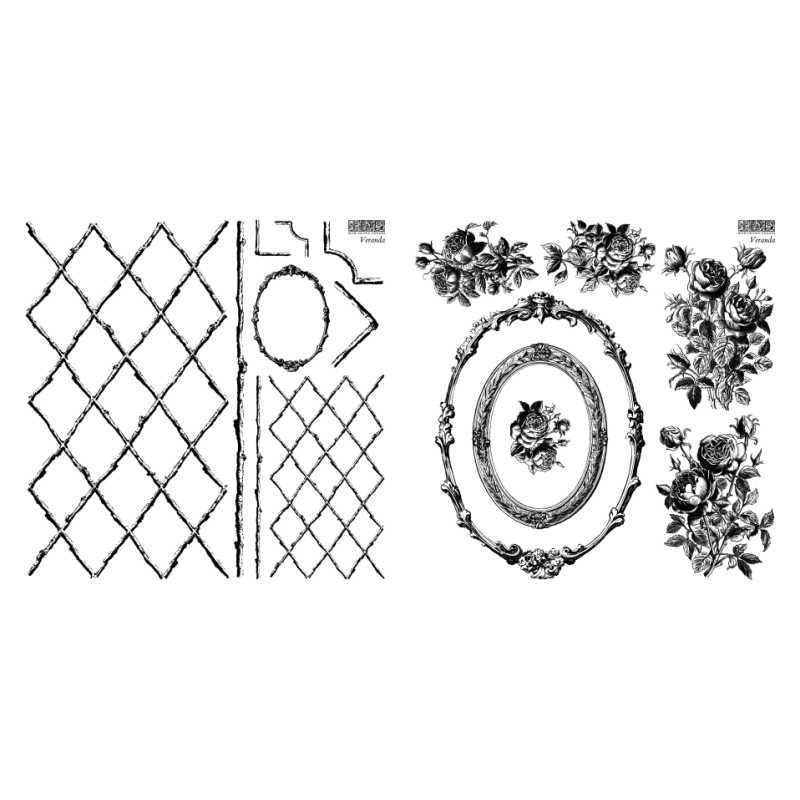 IOD Decor Stamp Veranda 2 sheets