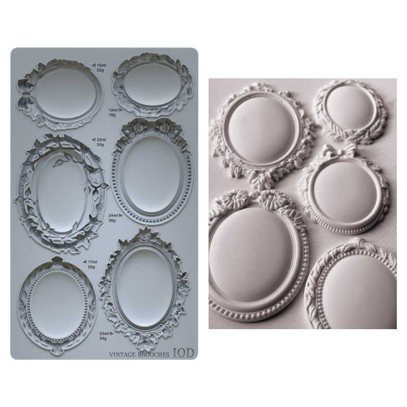 IOD Vintage Brooches Mould