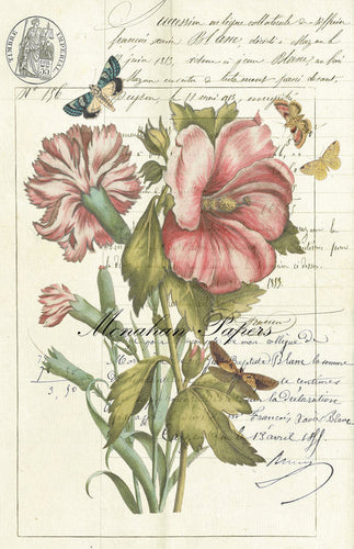 Monahan Botanical Hibiscus Decoupage papers 11