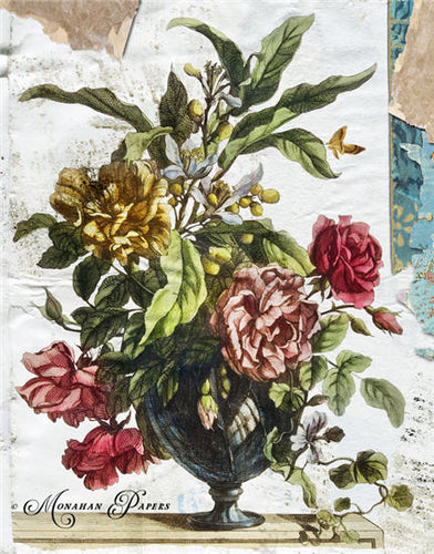 Monahan Botanicals Floral Urn Decoupage papers 11
