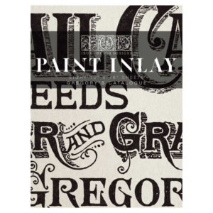 IOD Paint Inlay Gregory's Catalogue