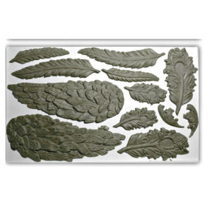IOD Wings and Feathers Decor Mould